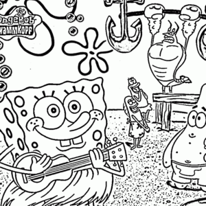 Spongebob coloring pages printable for free download