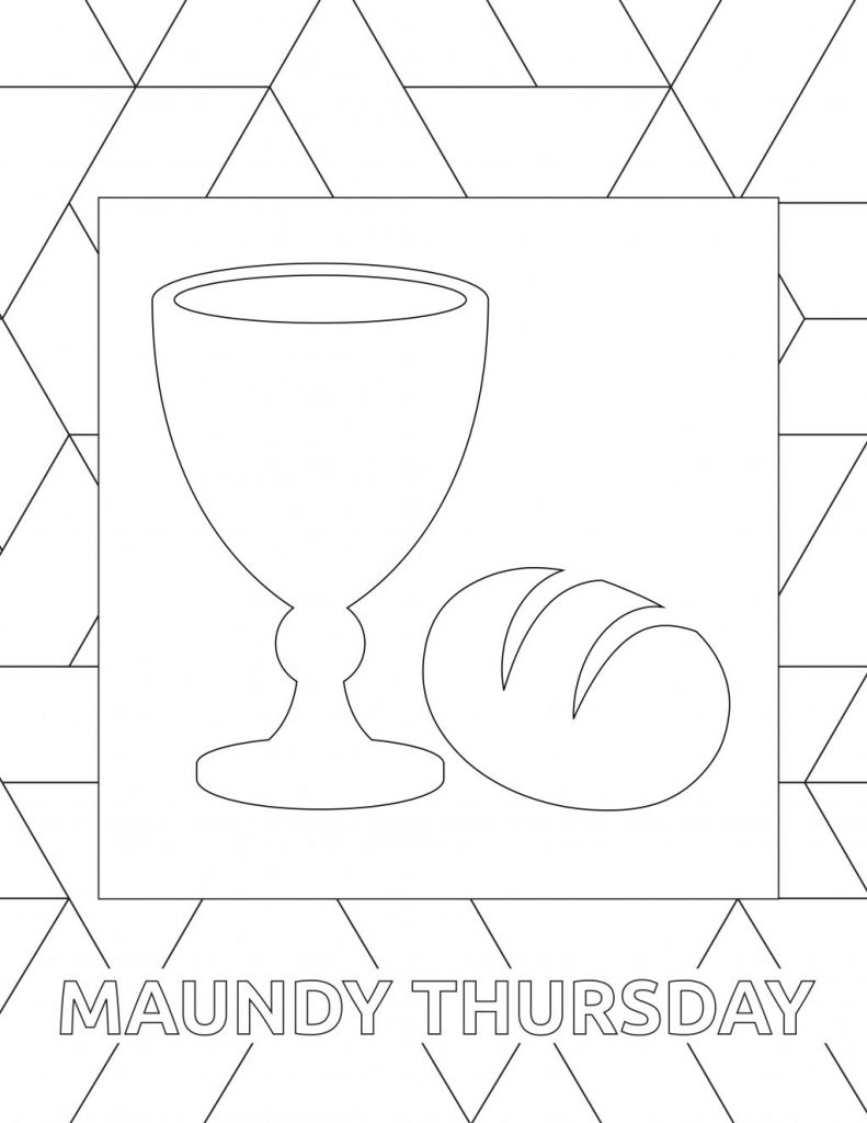 Holy week coloring pages