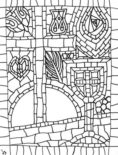 Holy week coloring page â stushie art