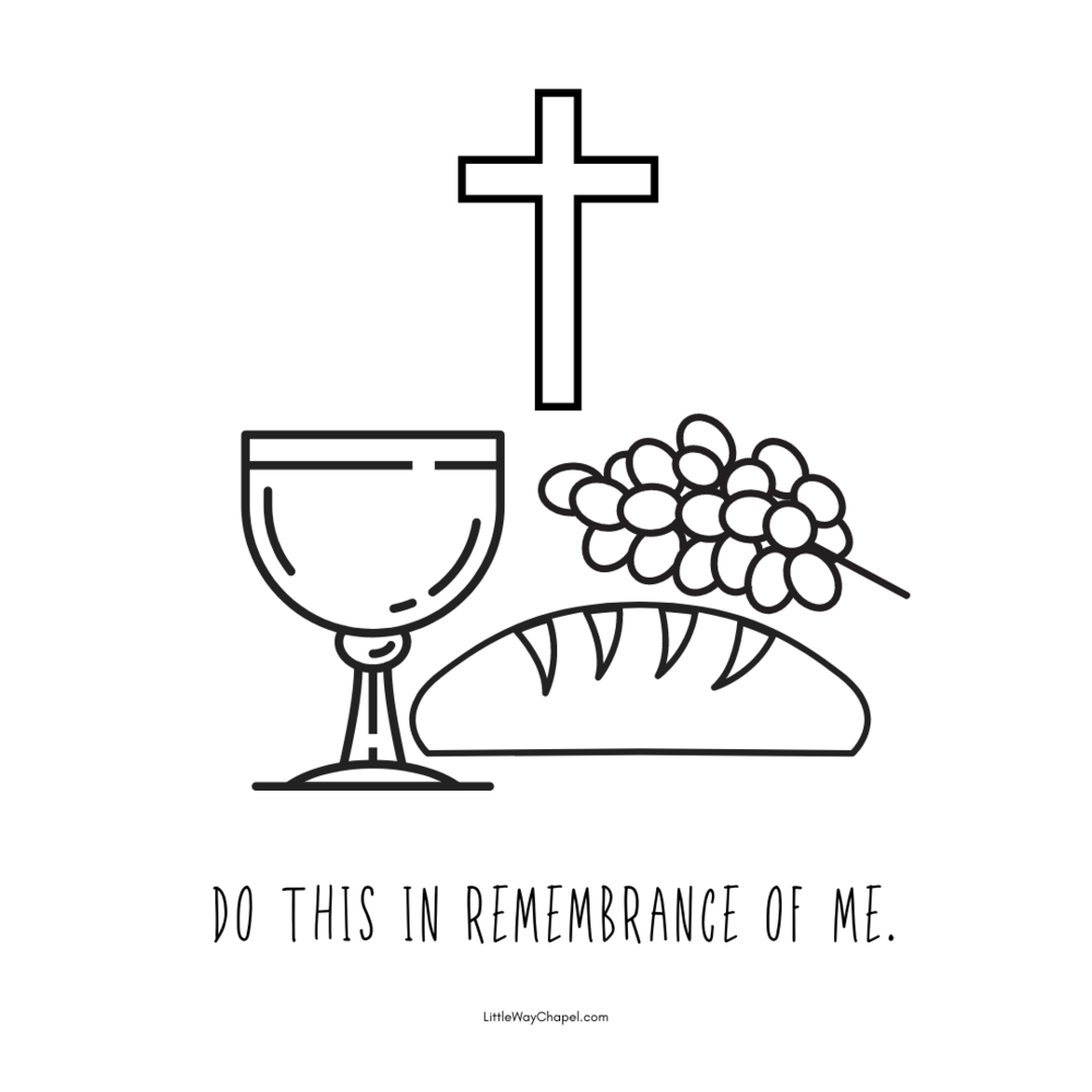 Holy week coloring pages â little way chapel