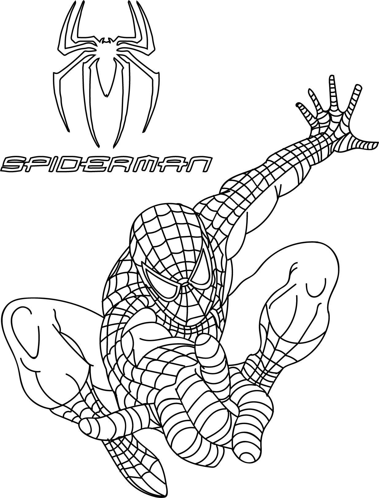 Spiderman coloring pages