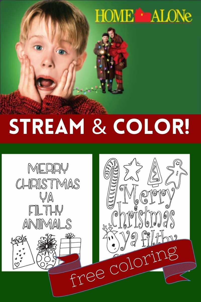 Free home alone coloring pages â stevie doodles