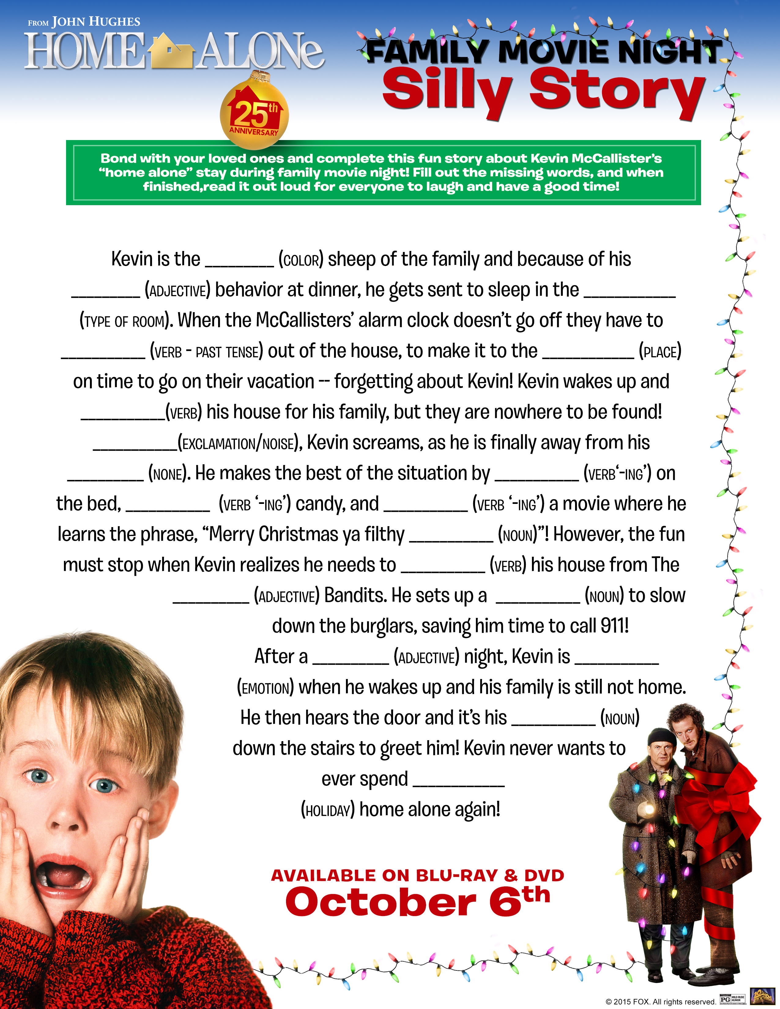 Introducing your child to the home alone movies