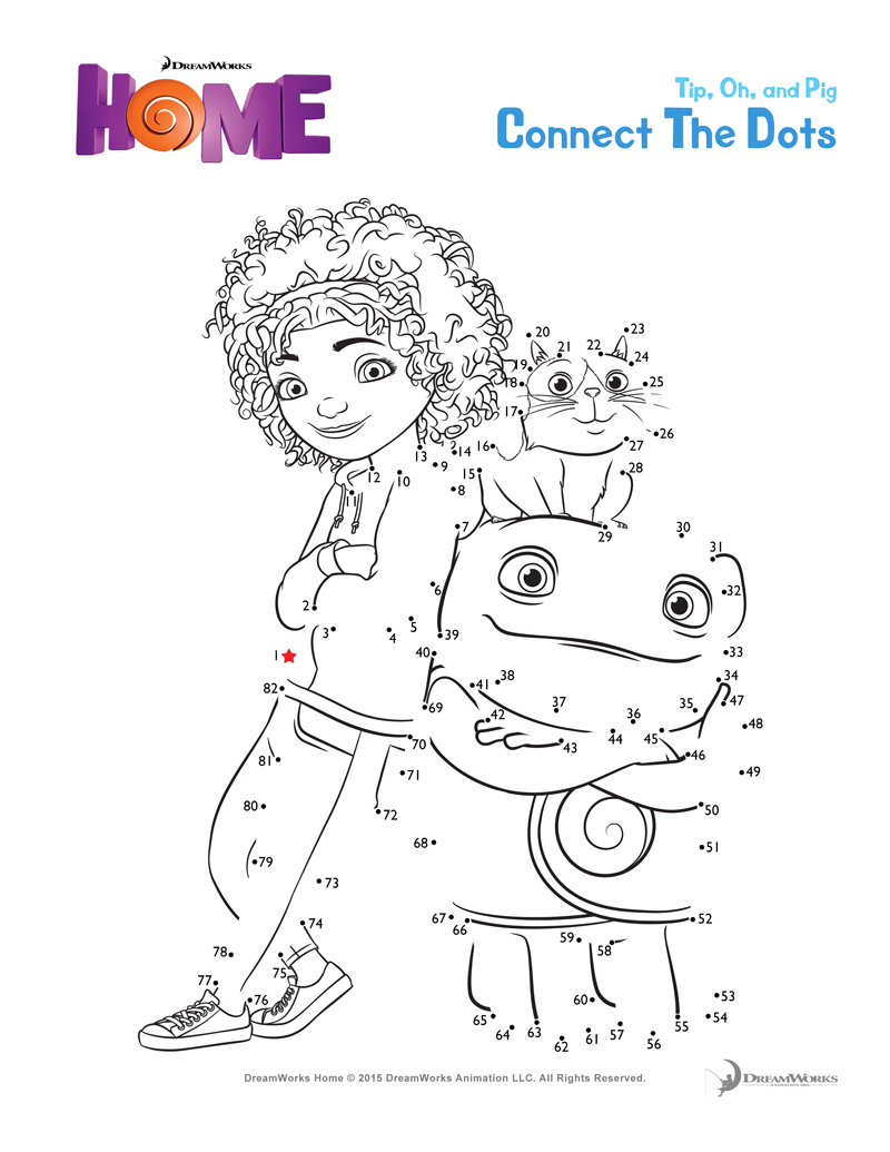 Dreamworks home printables and coloring pages