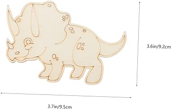 Pcs diy dinosaur loring dinosaur craft diy wooden embellishments dinosaur wooden cutout dino wood cutouts wooden gift ornaments wood animal cutout wooden plate child blank home kitchen