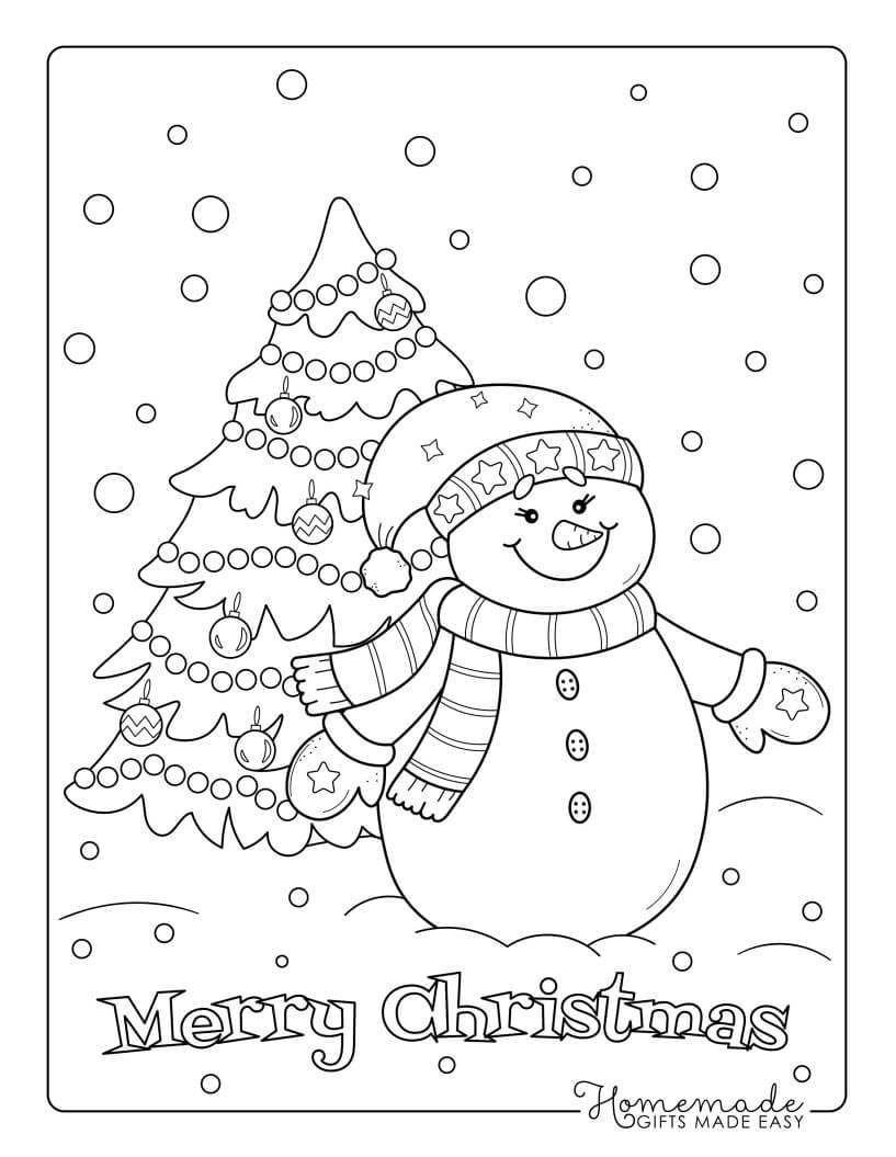 Printable snowman coloring pages anyone can enjoy