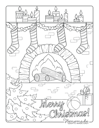 Free christmas coloring pages for kids adults