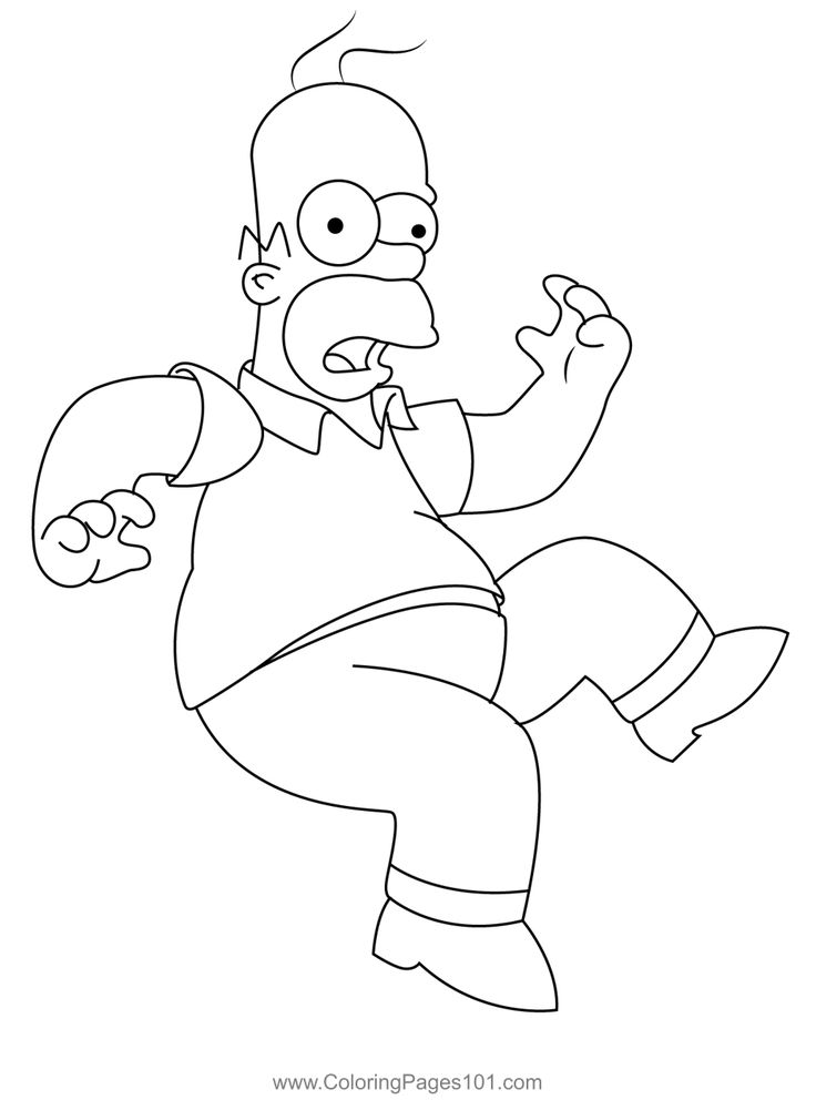 Homer simpson coloring page homer simpson maggie simpson coloring pages