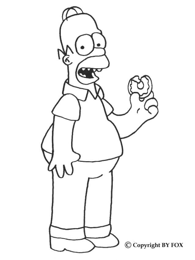 The simpsons coloring pages