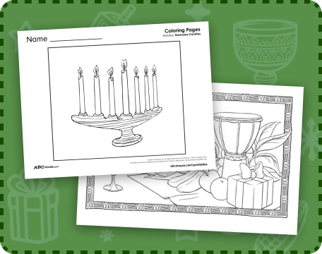 Free kwanzaa coloring pages for kids