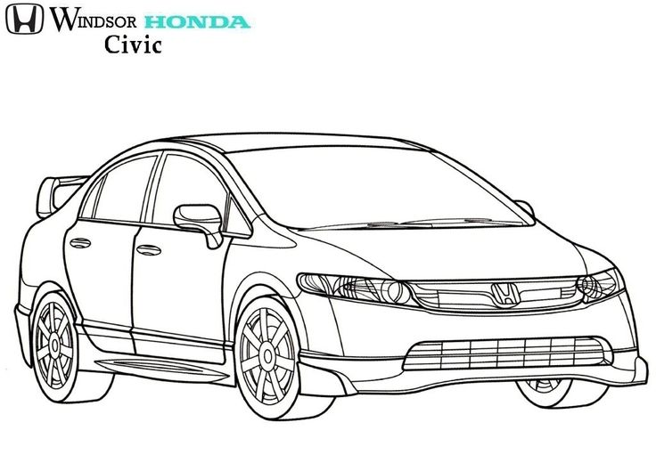 Pin de windsor honda em colouring pages denhos de carros honda carros