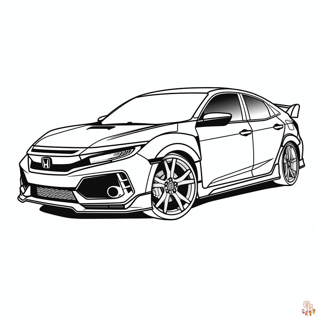 Printable honda coloring pages for kids and adults