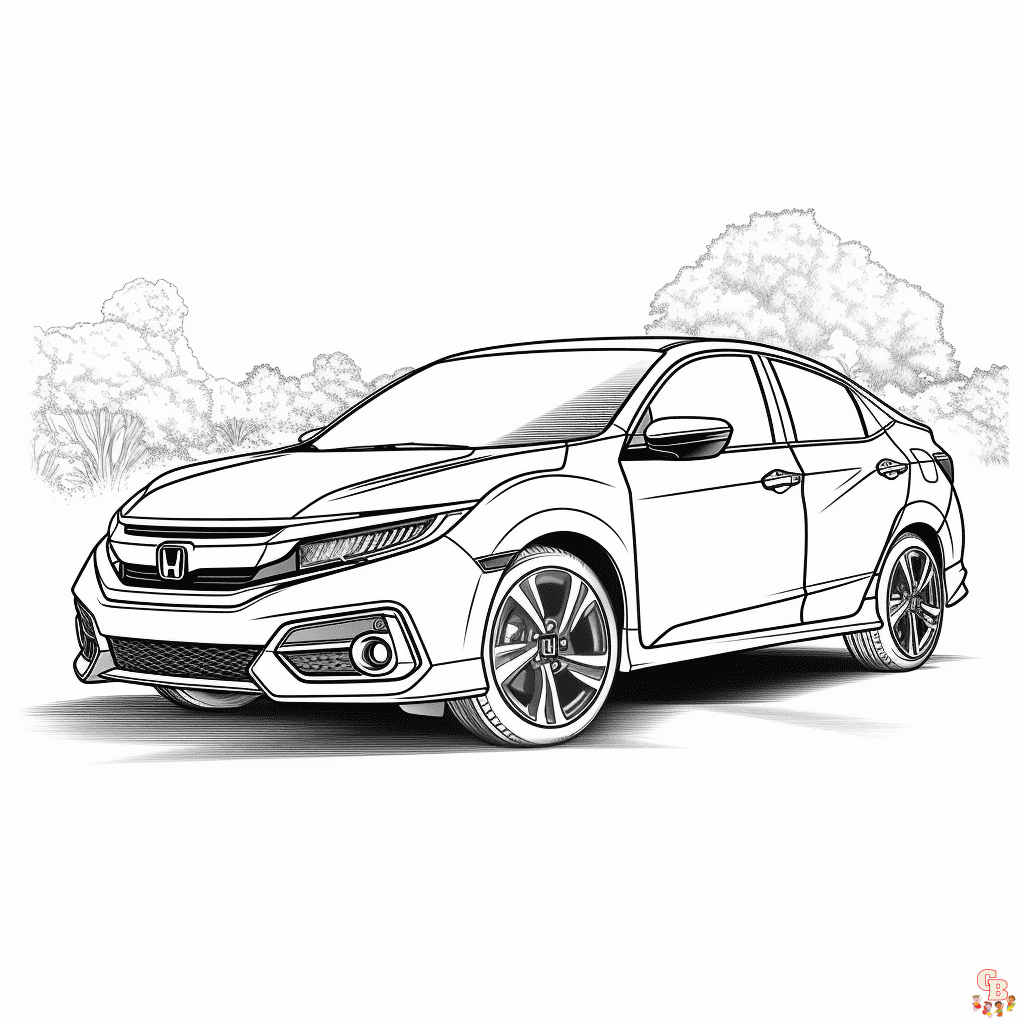 Printable honda coloring pages for kids and adults