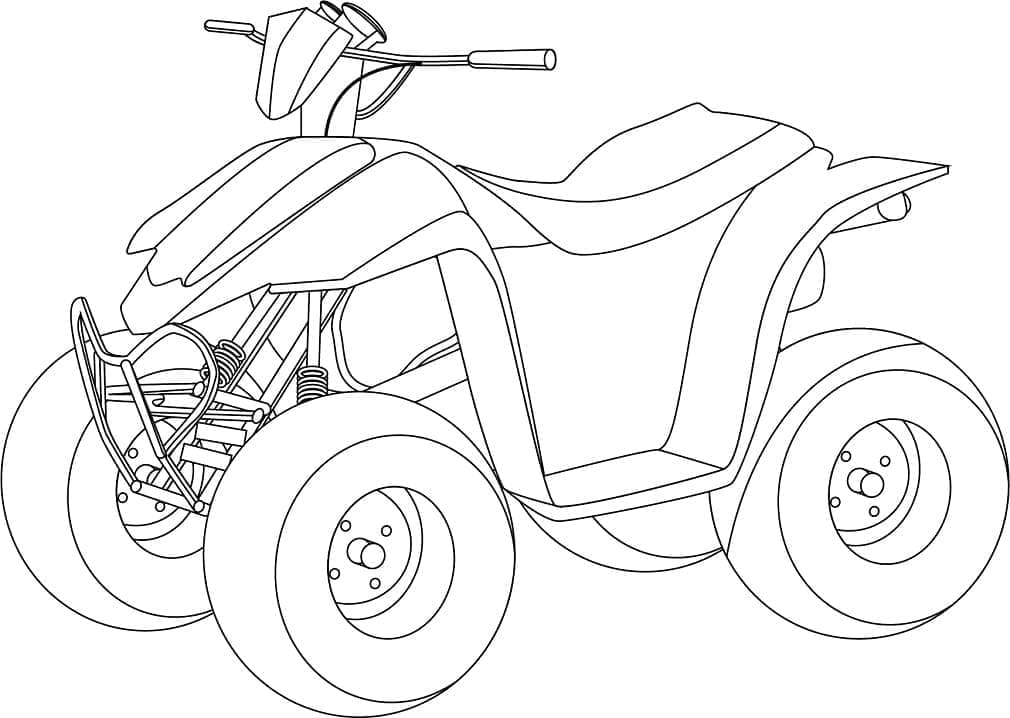 Print atv quad coloring page