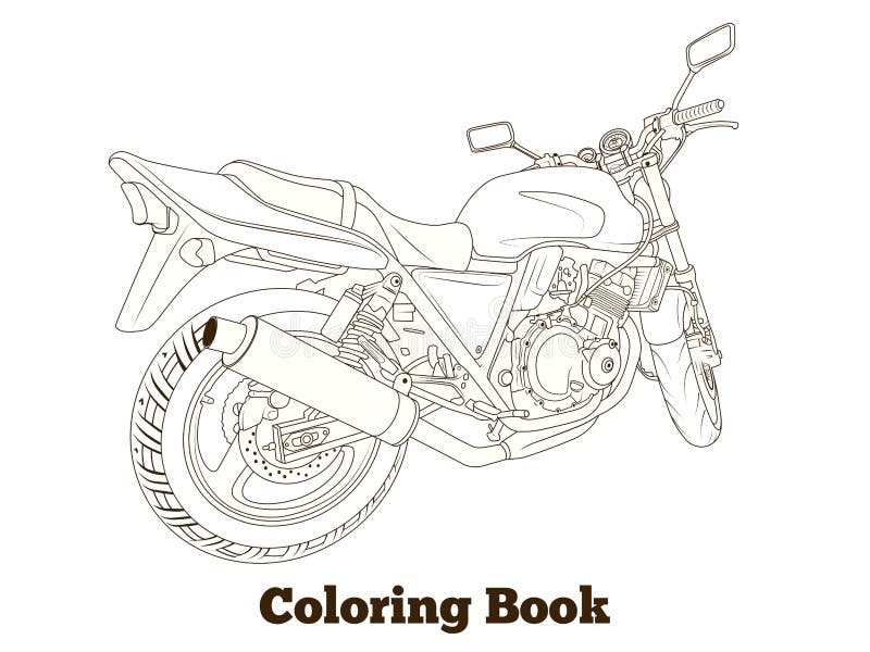 Coloring book motorbike stock illustrations â coloring book motorbike stock illustrations vectors clipart