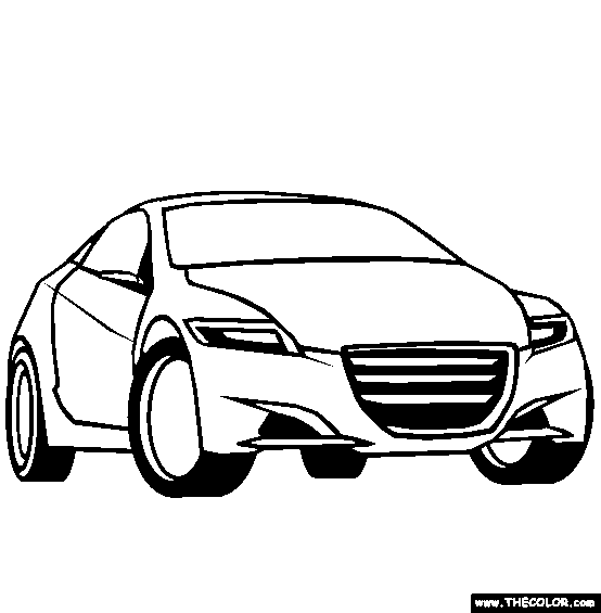 Hornda crz concept car coloring page free hornda crz concept car online coloring