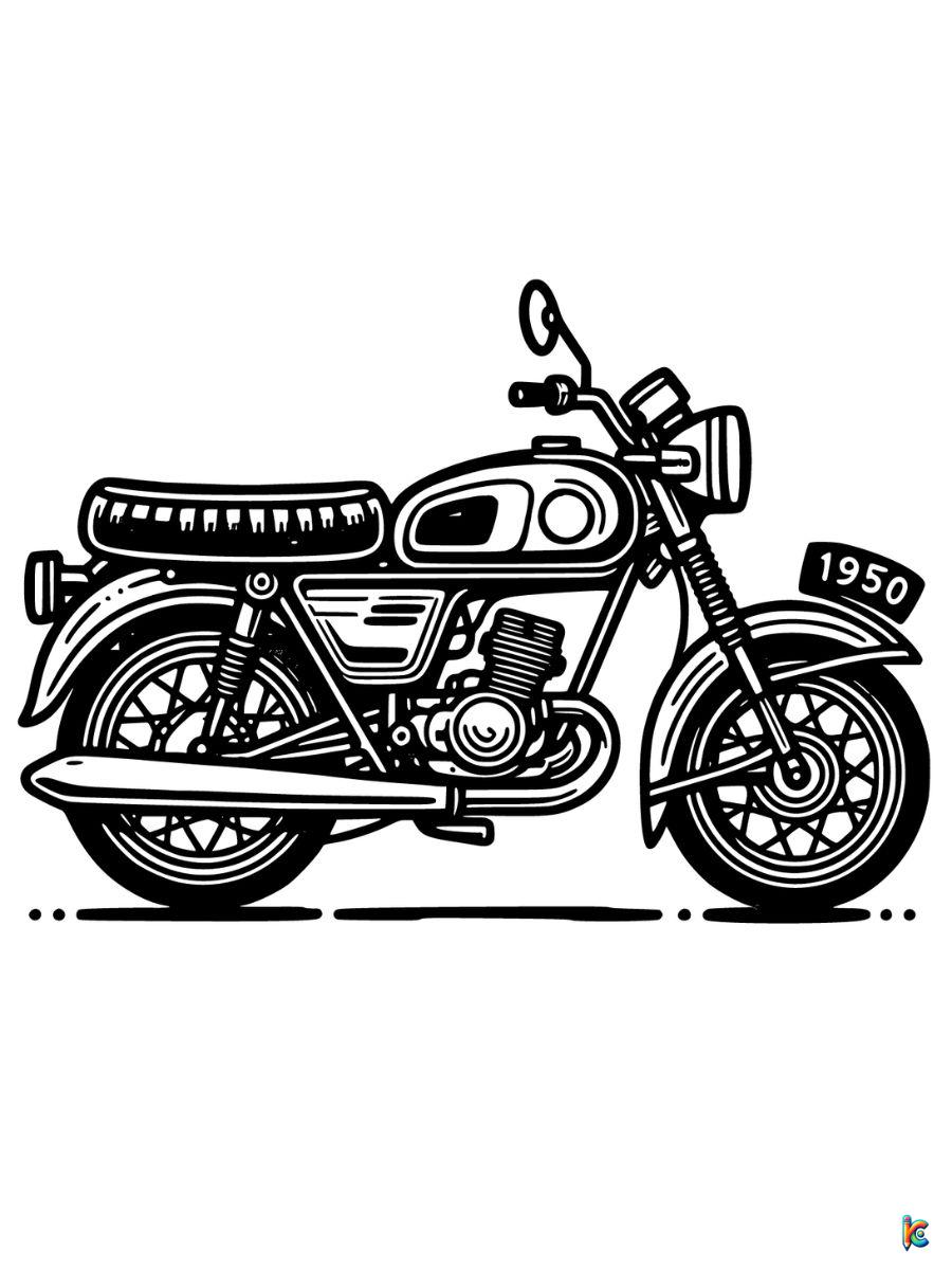 Motorcycle coloring pages â