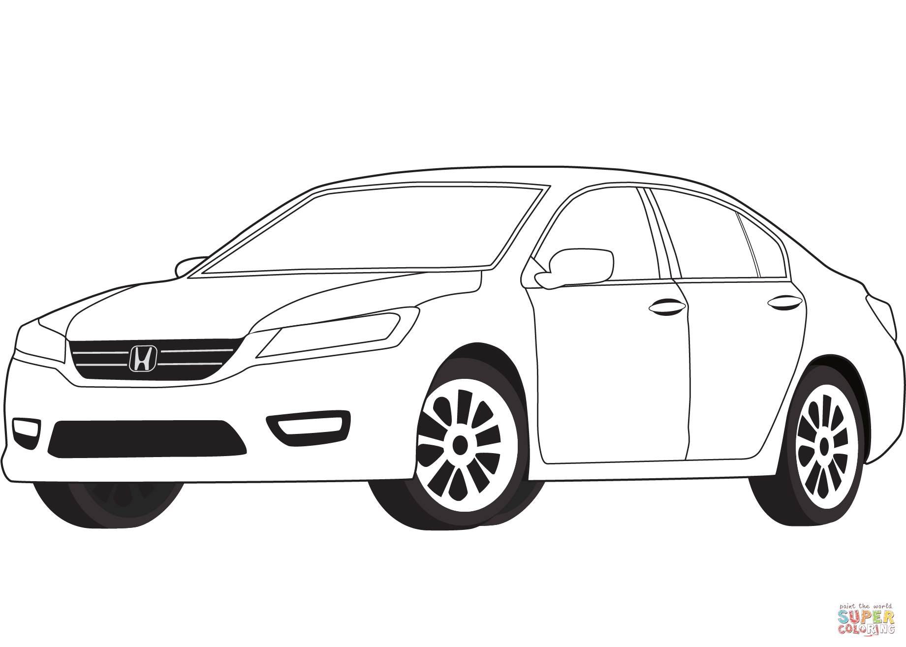 Honda accord coloring page free printable coloring pages