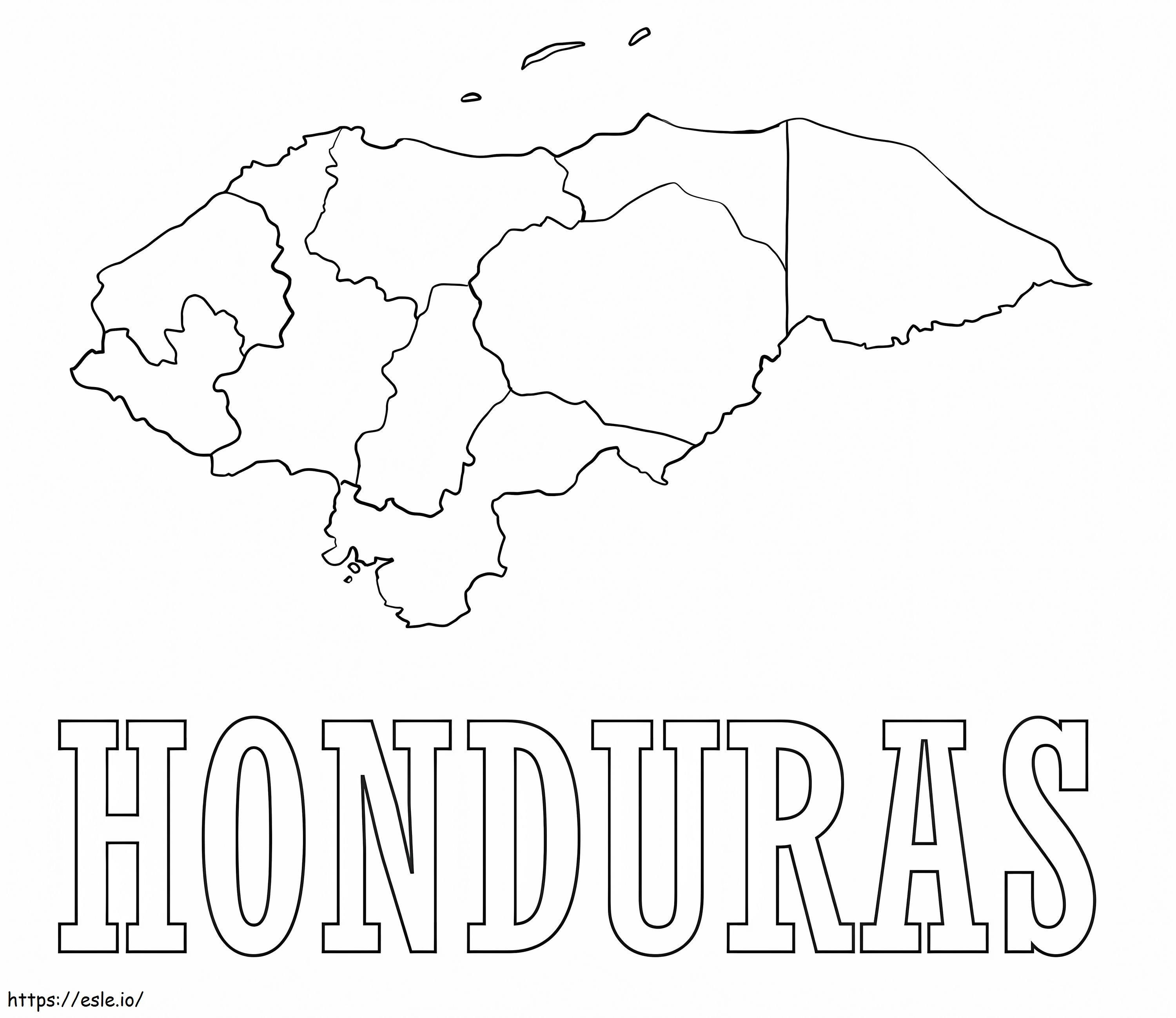 Printable honduras coloring page