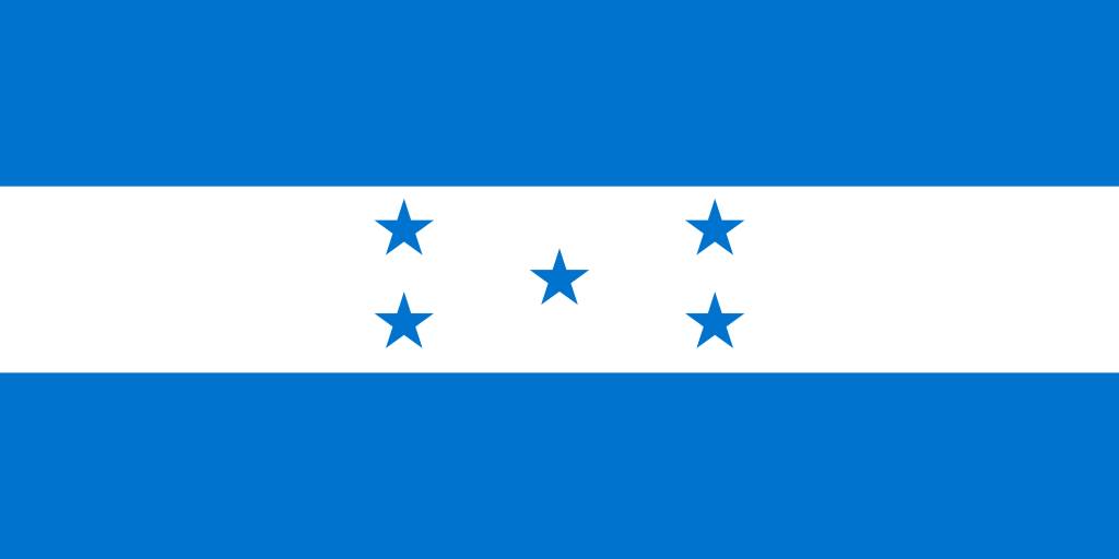 Honduras flag coloring