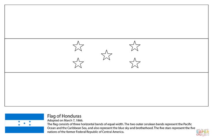 Pin by adriana lopez on segundo honduras flag flag coloring pages flag drawing