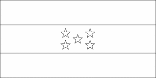 Flag of honduras clipart