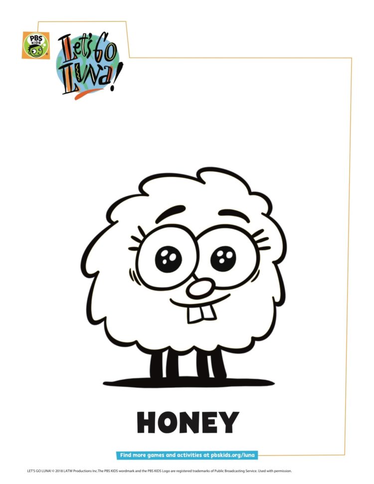 Honey coloring page kids coloring pages kids for parents