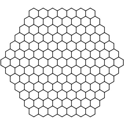Honeyb tessellation coloring page free printable coloring pages