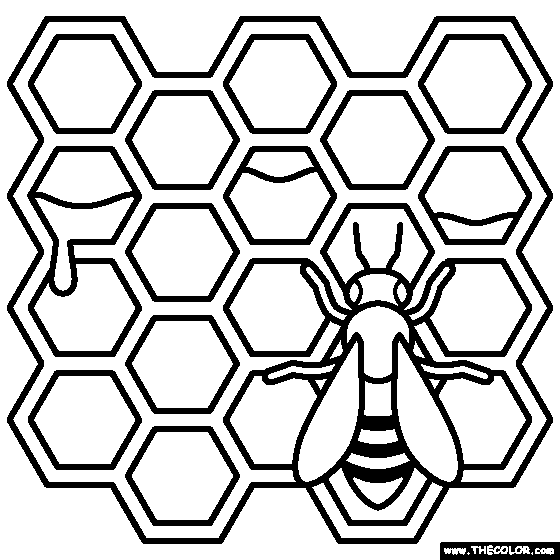 Honey cob coloring page