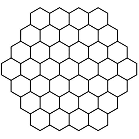 Hexagon honeyb tessellation coloring page from tessellations category select from printable crafts of cartooâ hexagon pattern honeyb coloring pages