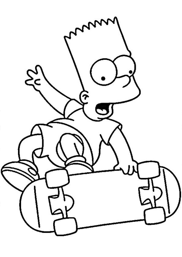 Coloring pages simpsons coloring pages