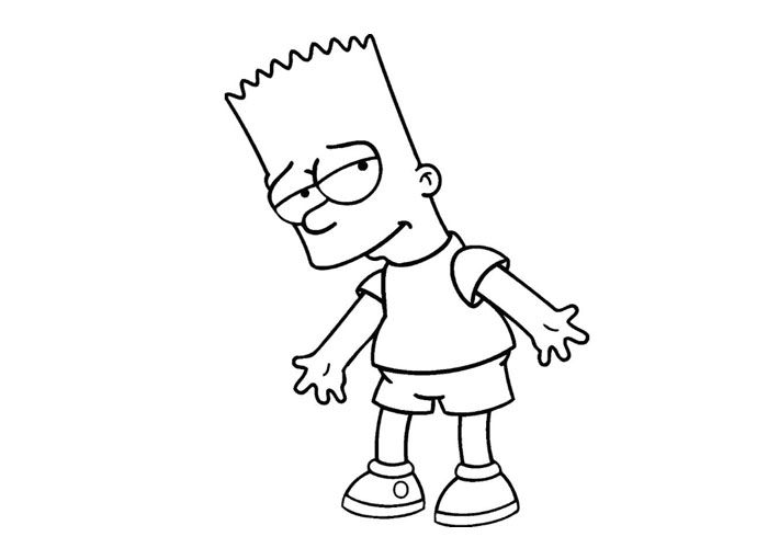 Bart coloring pages