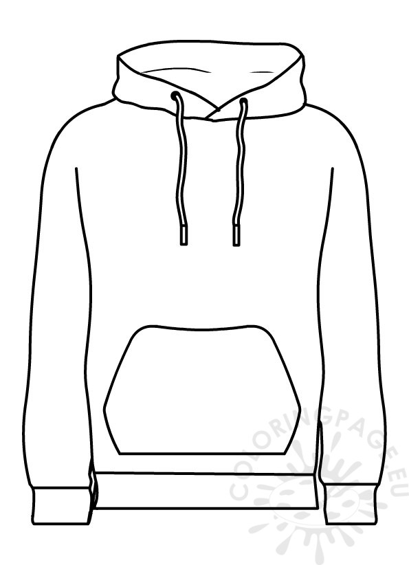 Hoodie coloring page