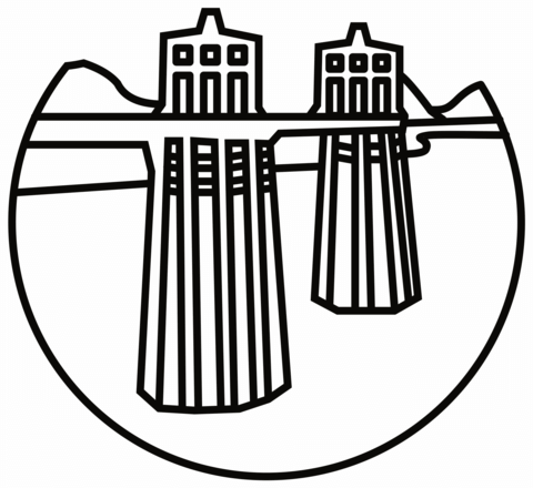 Hoover dam coloring page free printable coloring pages