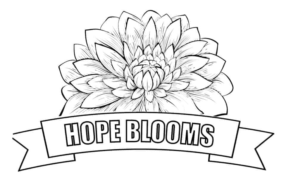 Hope blooms coloring pages