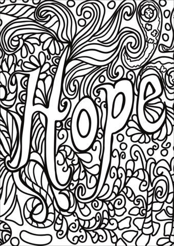 Hope coloring page free printable coloring pages