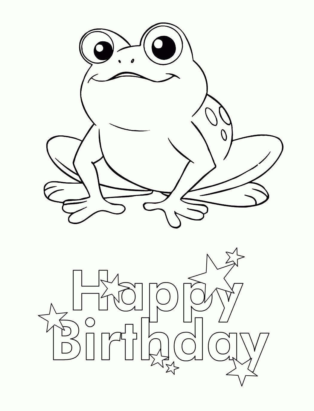 Coloring frog