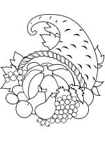 Cornucopia coloring pages