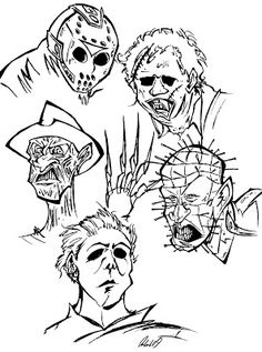 Horror coloring pages ideas coloring pages horror coloring books