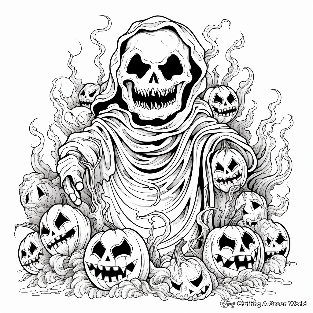 Horror coloring pages