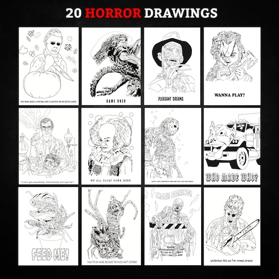 Horror coloring book volume