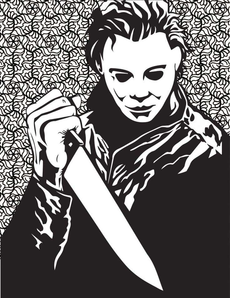 Free horror movie printable coloring pages costume supercenter blog michael myers halloween scary coloring pages halloween coloring pages