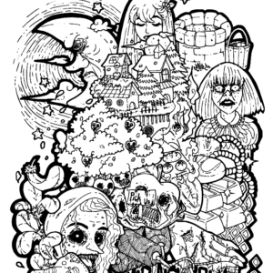 Horror coloring pages printable for free download