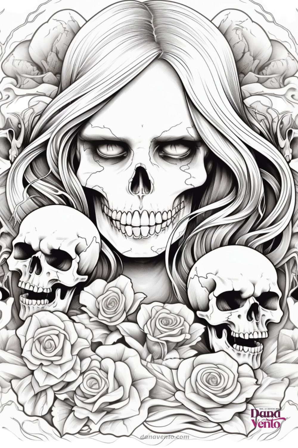 Free tattoo horror coloring pages try dark artistry