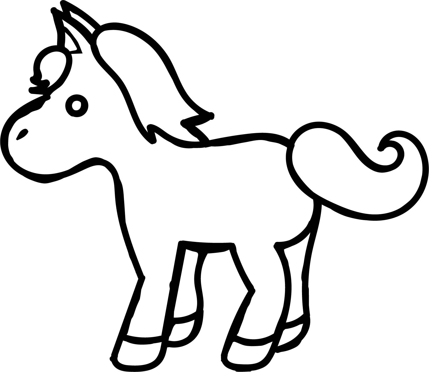 Awesome small cartoon horse coloring page horse coloring horse coloring pages animal coloring pages