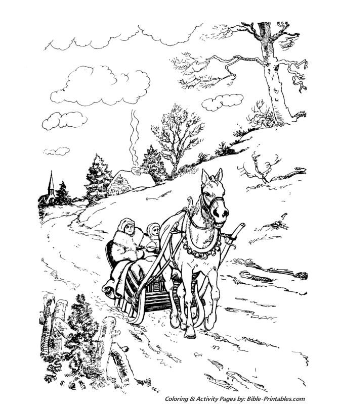 The classic christmas coloring pages