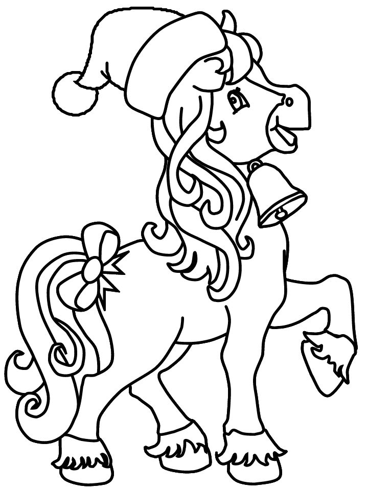 Horse christmas coloring pages malvorlagen pferde malvorlagen tiere malvorlage einhorn