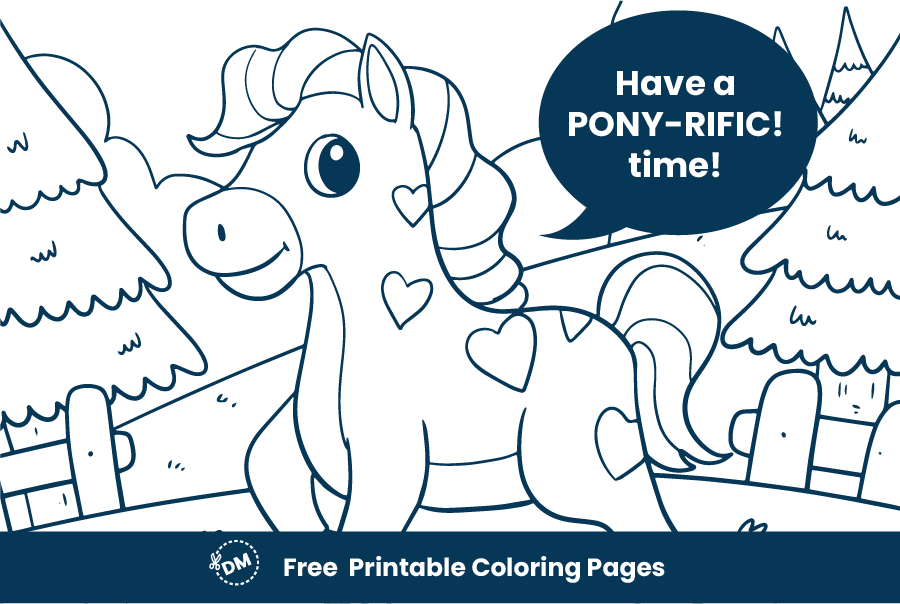 Horse coloring pages