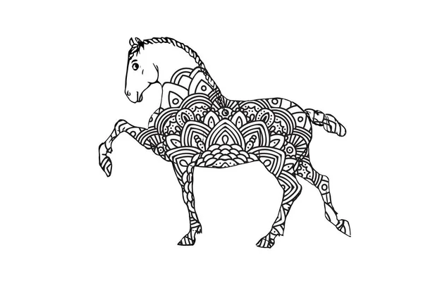 Embroidery horse vector images