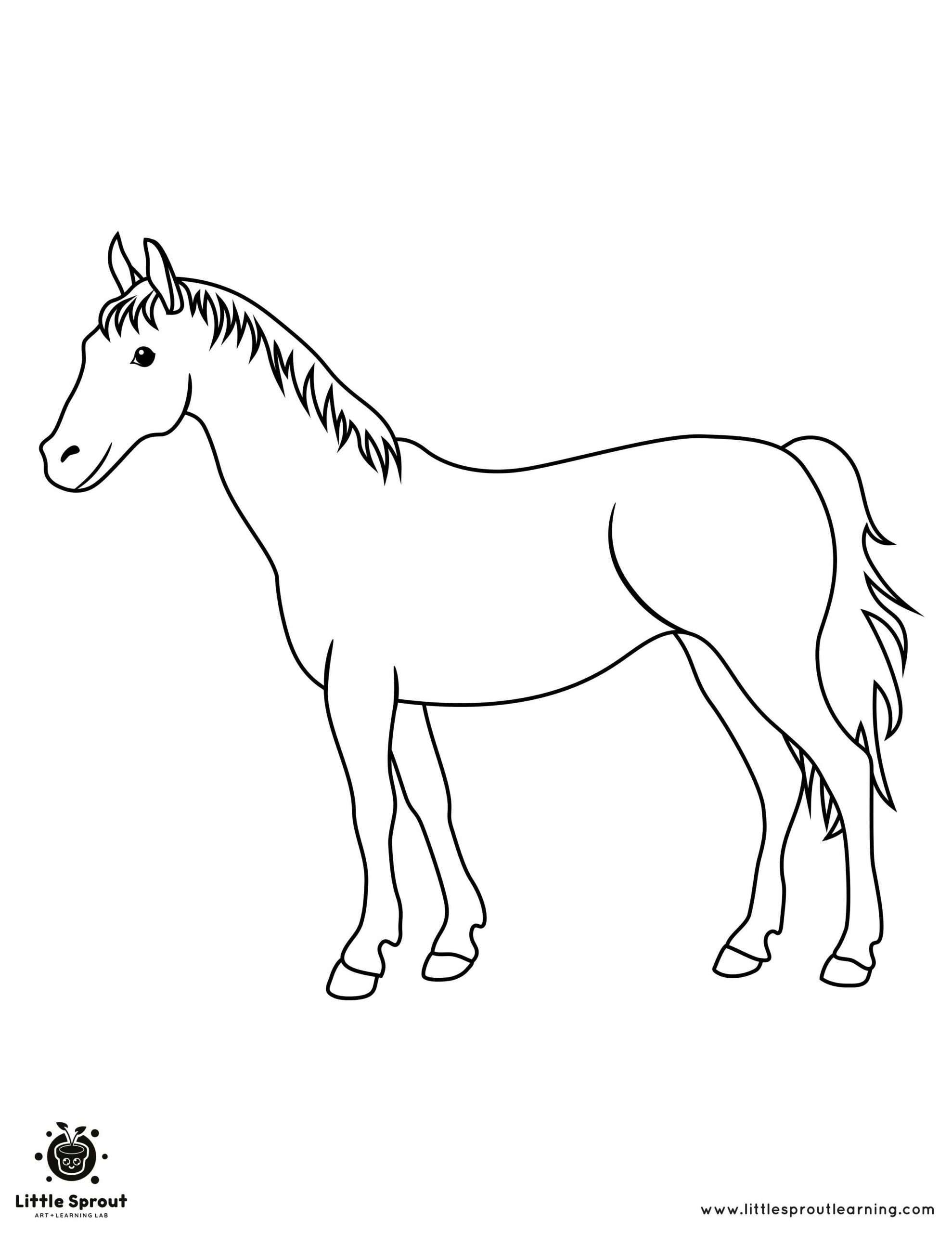 Best horse coloring pages